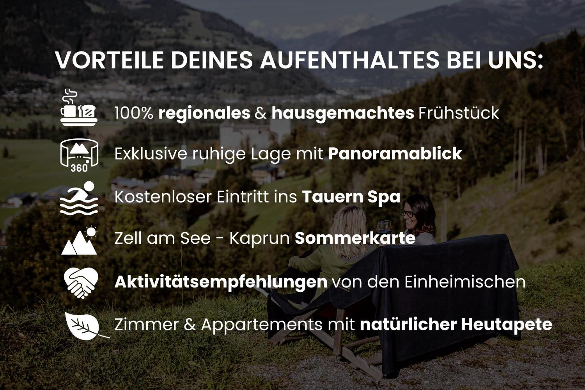 Panorama Hotel Guggenbichl - Inkl Sommerkarte, Einmaliger Eintritt Ins Tauern Spa & Bester Ausblick Ueber Kaprun Bagian luar foto